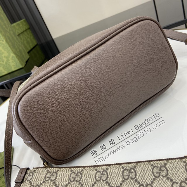 Gucci專櫃古馳最新款Ophidia系列迷你托特包手提包字母包 jh2507型號：811716